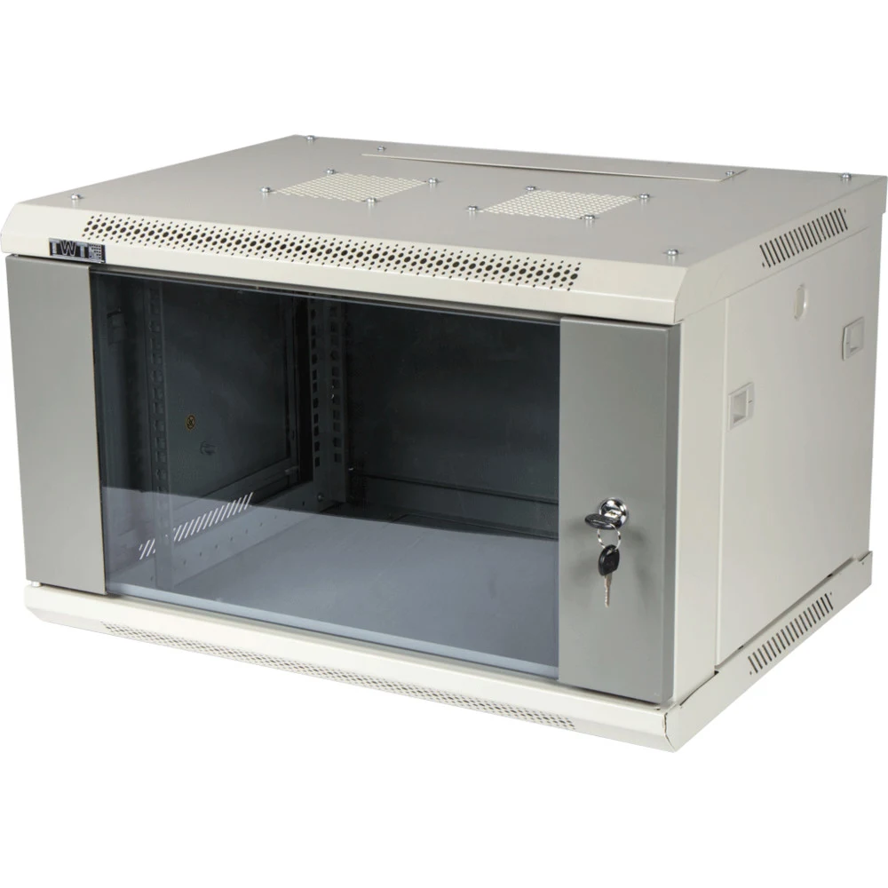 Шкаф коммутационный Lanmaster Pro (TWT-CBWPG-15U-6X8-GY) настенный 15U 600x800мм пер.дв.стекл 60кг серый 700мм 40кг 768мм IP20 металл