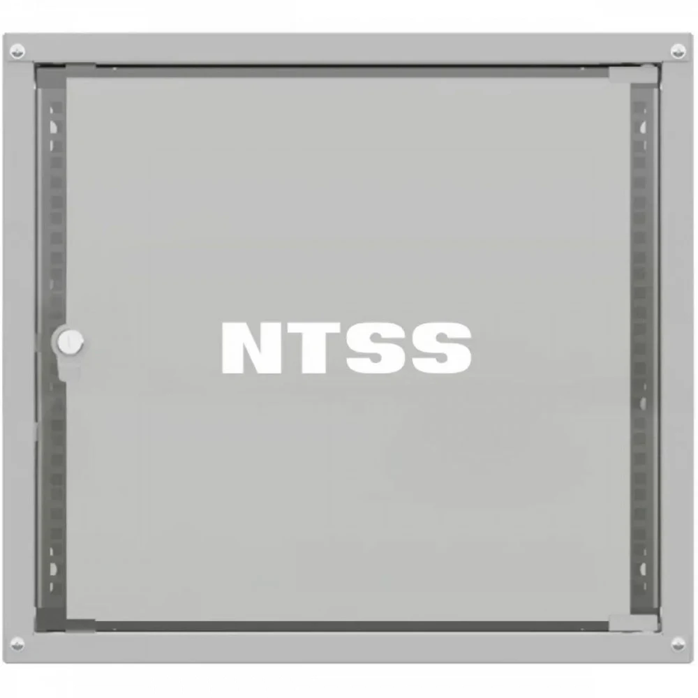 Шкаф коммутационный NTSS Lime (NTSS-WL15U5545GS) настенный 15U 550x450мм пер.дв.стекл несъемн.бок.пан. 30кг серый 370мм 17кг 110град. 770мм IP20 сталь