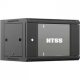 Шкаф коммутационный NTSS (NTSS-W12U6045GS-BL) настенный 12U 570x450мм пер.дв.стекл 60кг черный 24кг