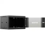 Шкаф коммутационный NTSS (NTSS-W12U6060GS-BL) настенный 12U 570x600мм пер.дв.стекл 60кг черный 27кг