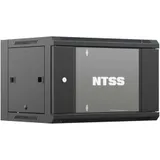 Шкаф коммутационный NTSS (NTSS-W6U6045GS-BL) настенный 6U 570x450мм пер.дв.стекл 60кг черный 18кг