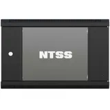 Шкаф коммутационный NTSS (NTSS-W6U6045GS-BL) настенный 6U 570x450мм пер.дв.стекл 60кг черный 18кг