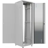 Шкаф коммутационный NTSS Премиум (NTSS-R22U6060GS) напольный 22U 600x600мм пер.дв.стекл металл 900кг серый 510мм 47.4кг 1102мм IP20 сталь