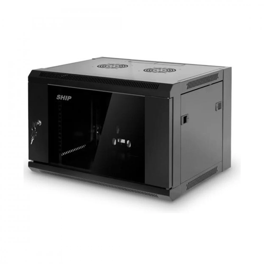 Шкаф коммуникационный настенный, SHIP, SC5618.11.100, SC серия, 19'' 18U, 570*600*900 мм, Ш*Г*В, IP20, Чёрный