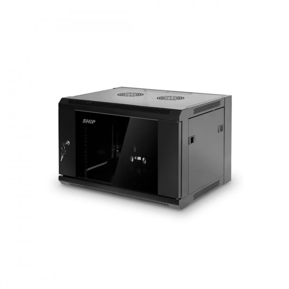 Шкаф коммуникационный настенный, SHIP, SC5622.11.100, SC серия, 19'' 22U, 570*600*1080 мм, Ш*Г*В, IP20, Чёрный