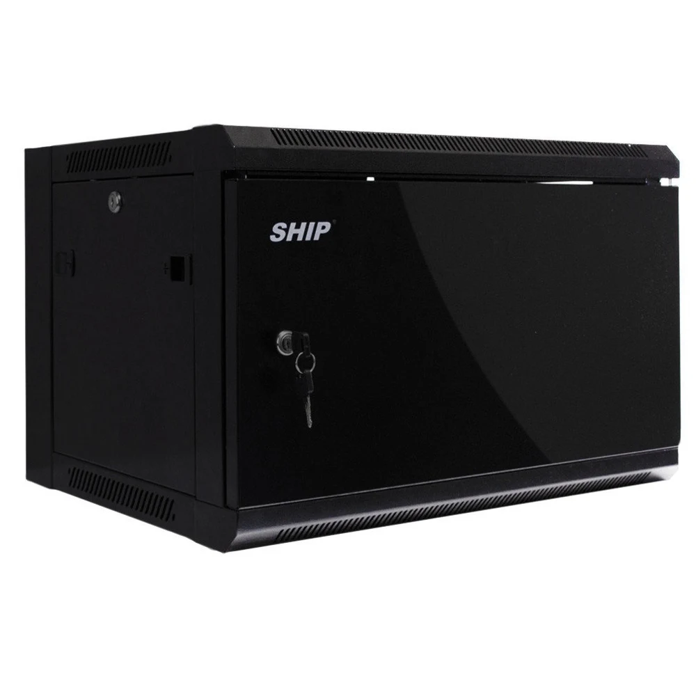 Шкаф коммуникационный настенный, SHIP, VP5412.100, VP серия, 19'' 12U, 570*450*635 мм, Ш*Г*В, IP20, Чёрный