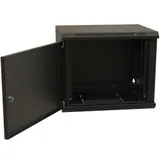 WRline WR-TW-1545-SR-RAL9004 Шкаф настенный 19-дюймовый (19"), 15U, 775x600х450мм, цельнометаллическая дверь с замком, цвет черный (RAL 9004) (разобранный)