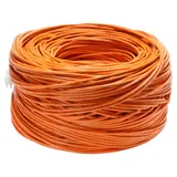 Cabeus UTP-4P-Cat.5e-SOLID-OR Кабель витая пара UTP (U/UTP), категория 5e, 4 пары (24 AWG), одножильный, оранжевый