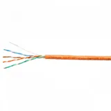 Cabeus UTP-4P-Cat.5e-SOLID-OR Кабель витая пара UTP (U/UTP), категория 5e, 4 пары (24 AWG), одножильный, оранжевый