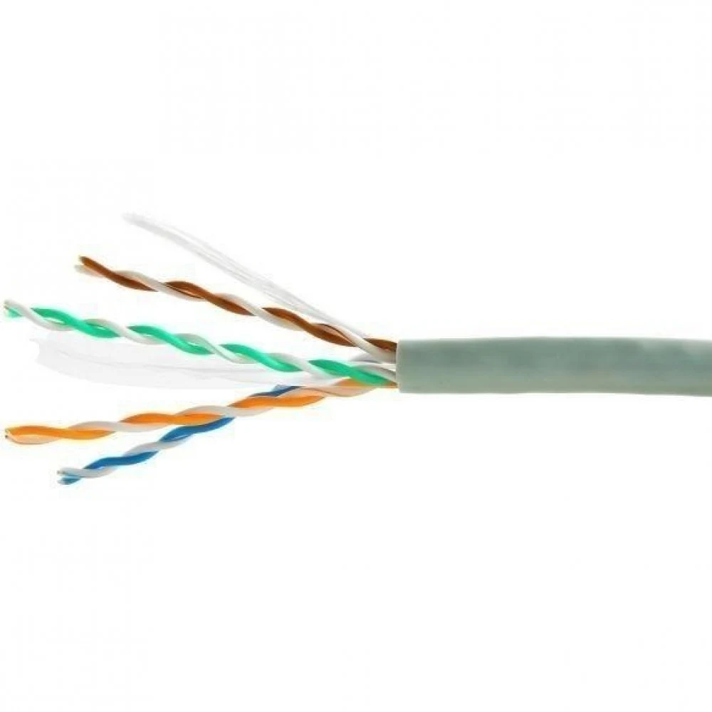 Кабель UTP Gembird/Cablexpert UPC-5051E-SOL кат.5e, CCA, однож, 4 пары, 0.51 мм, 305 м, серый (UPC-5051E-SOL)