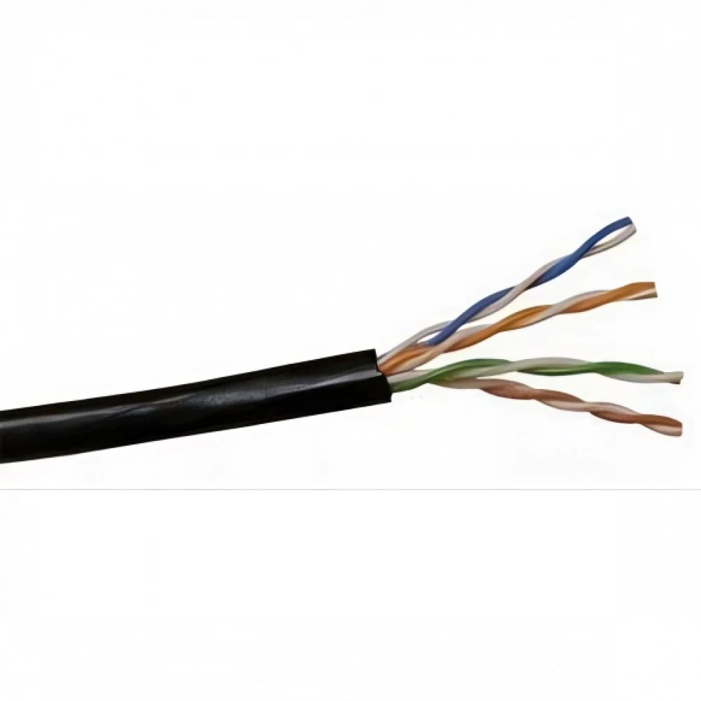 Caplex Кабель Caplex Cat5e 4 пары FTP PE (внешний), чёрный, катушка 305 м// Категория Кабель