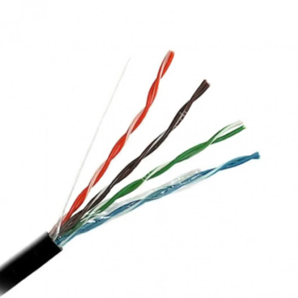 Caplex Кабель Caplex Cat5e 4 пары UTP PE (внешний), чёрный, коробка 305 м// Категория Кабель