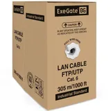 Cable UTP, ExeGate UTP4-C6-CU-S23-IN-PVC-GY-305, бухта (~305м)