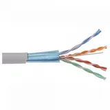 Кабель информационный ITK Generica BC1-C5E04-311-305-G кат.5е F/UTP общий экран 4X2X24AWG PVC внутренний 305м серый