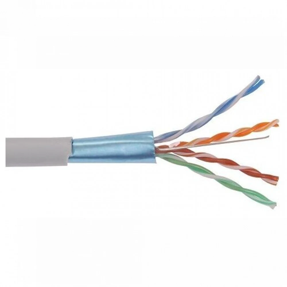 Кабель информационный ITK Generica BC1-C5E04-311-305-G кат.5е F/UTP общий экран 4X2X24AWG PVC внутренний 305м серый