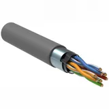 Кабель информационный ITK Generica BC1-C5E04-311-305-G кат.5е F/UTP общий экран 4X2X24AWG PVC внутренний 305м серый