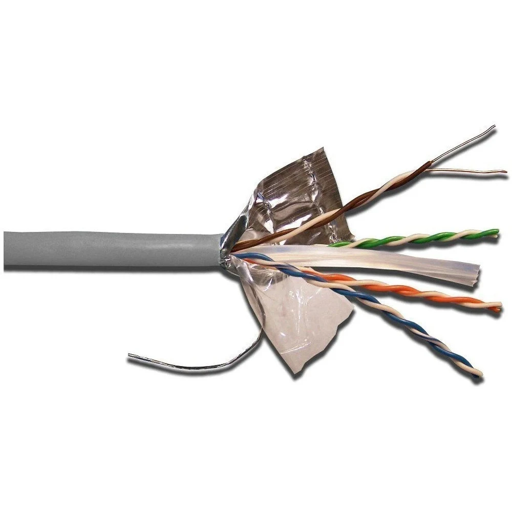 Кабель информационный Lanmaster LAN-6AFTP-LSZH-GY кат.6A FTP 4 пары 23AWG LSZH внутренний 305м серый