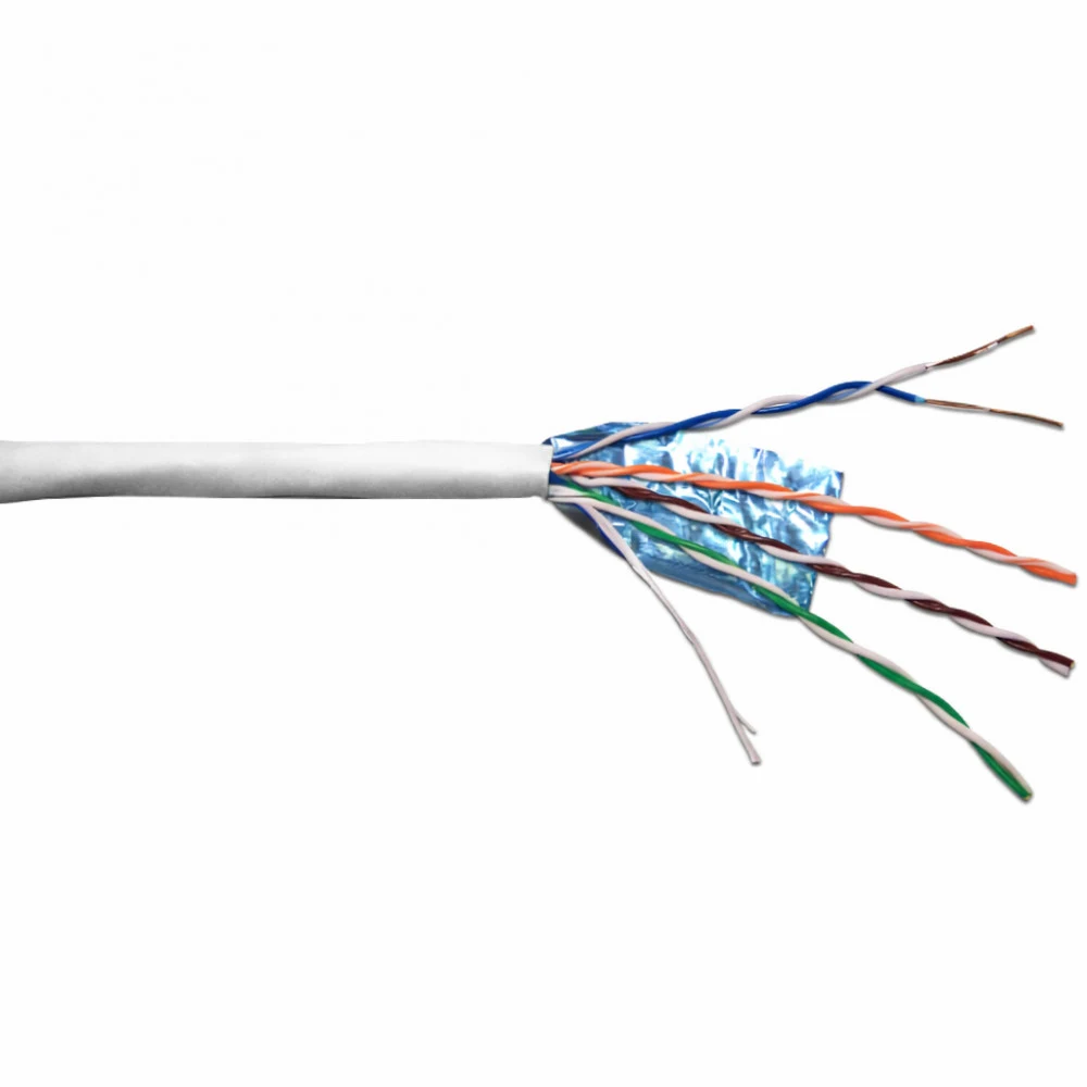Кабель информационный Lanmaster TWT-5EFTP-LSZH кат.5E FTP 4 пары 24AWG LSZH внутренний 305м белый