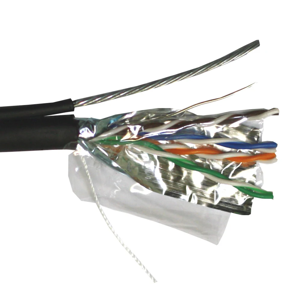 Кабель информационный Lanmaster TWT-5EFTP-OUT-TR кат.5E FTP 4 пары 24AWG PE внешний 305м черный