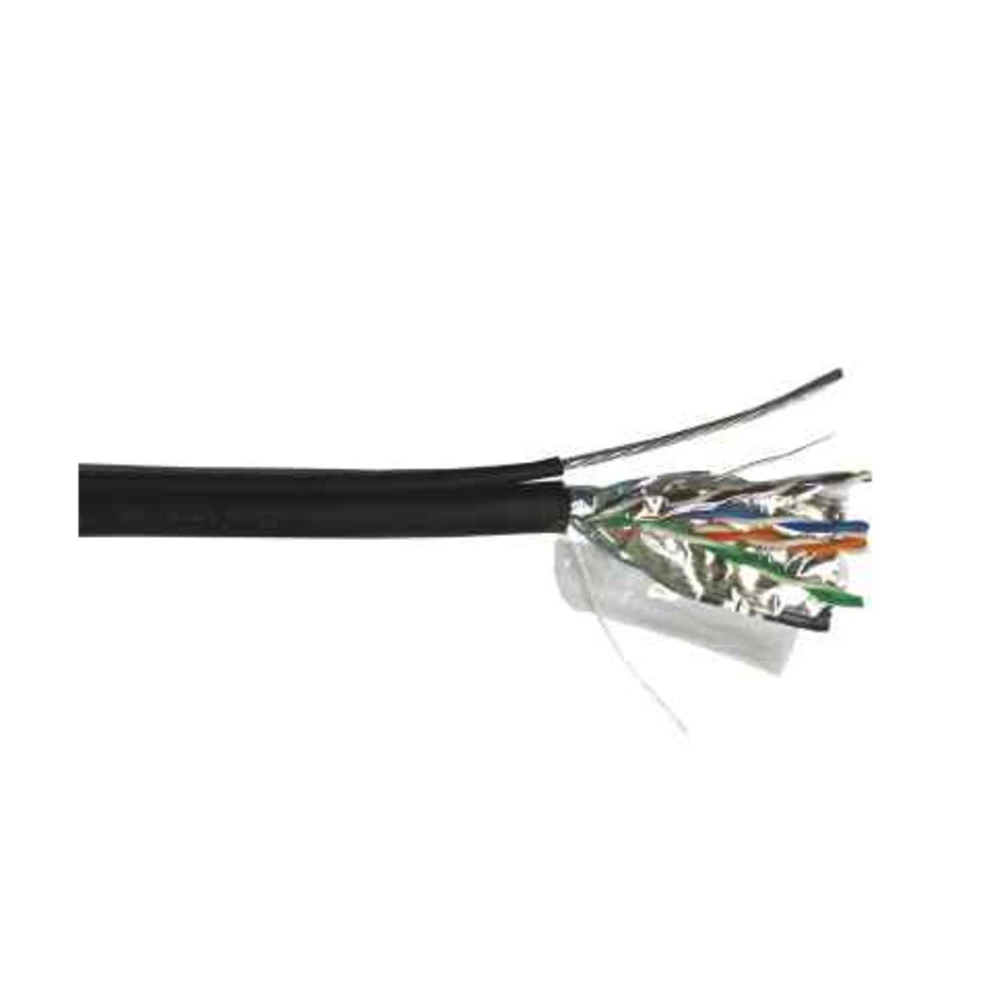 Кабель информационный Lanmaster TWT-5EFTP2-OUT кат.5E FTP 2 пары 24AWG PE внешний 305м черный