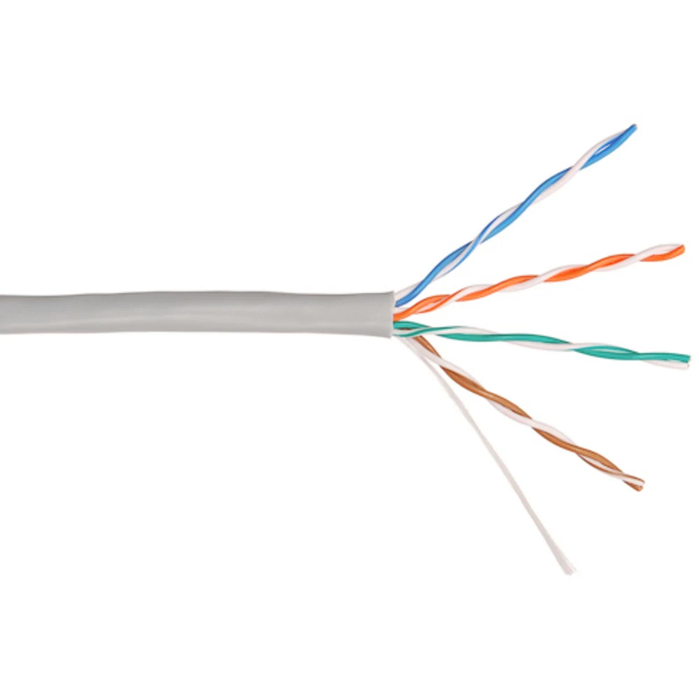 Кабель информационный Lanmaster TWT-5EUTP-XL кат.5E UTP 4 пары 24AWG PVC внутренний 305м серый