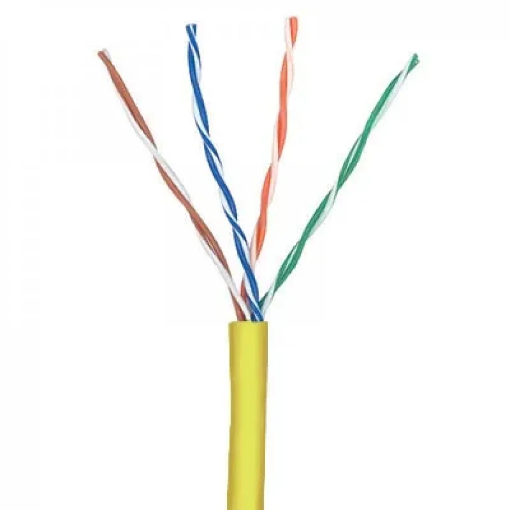 MOLEX Кабель Cat.5e U/UTP, 4 пары, 24 AWG, LSZH, класс B2ca, 305 м, жёлтый