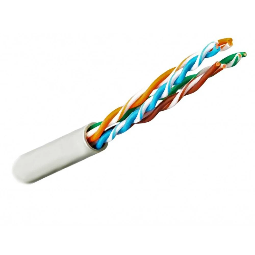 Кабель категории 5е UTP LSZH, 24AWG, белый ( уп.305м.)/ Copper Cable, Cat 5e, 4-PR, 24 AWG, UTP,