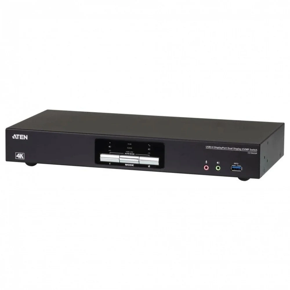 2-Поротовый USB3.0 4K DisplayPort Dual Display KVM переключатель/ 2-Port USB3.0 4K DisplayPort Dual Display KVM switch. Aten