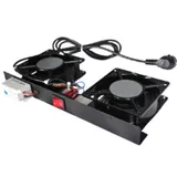 Вентилятор DR-451211 DATAREX 2-х мод. с мех. терм., со шнуром пит. 1,8м, вилка Shuko, черный