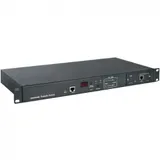 Hyperline ATS-R-128H0812-Intelligent Блок розеток с функцией авт. включения резервного питания (АВР/ATS) 19", горизонт., 1U, 6хIEC320 C13, 2хIEC320 C19, 220V, 16А, каб. пит. 3х1.5 мм2 вилка DIN 4944