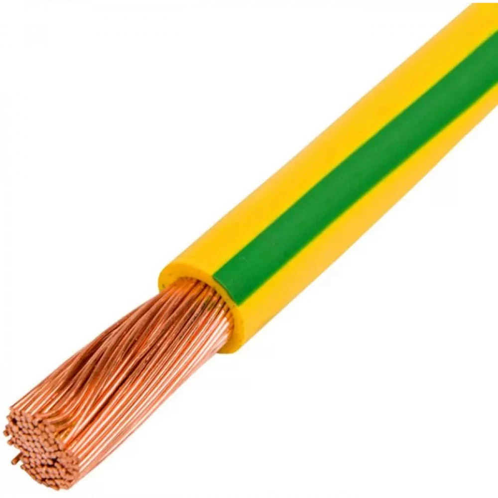 Кабель Lanmaster TWT-EARTH-W6.0-100 желтый