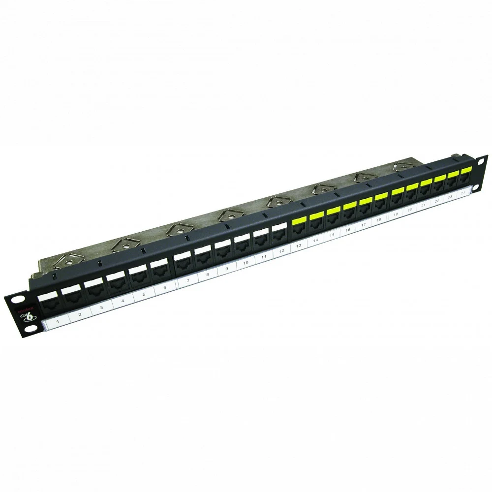 MOLEX Патч-панель категории 6+, 1U, 24 порта, DG, чёрная