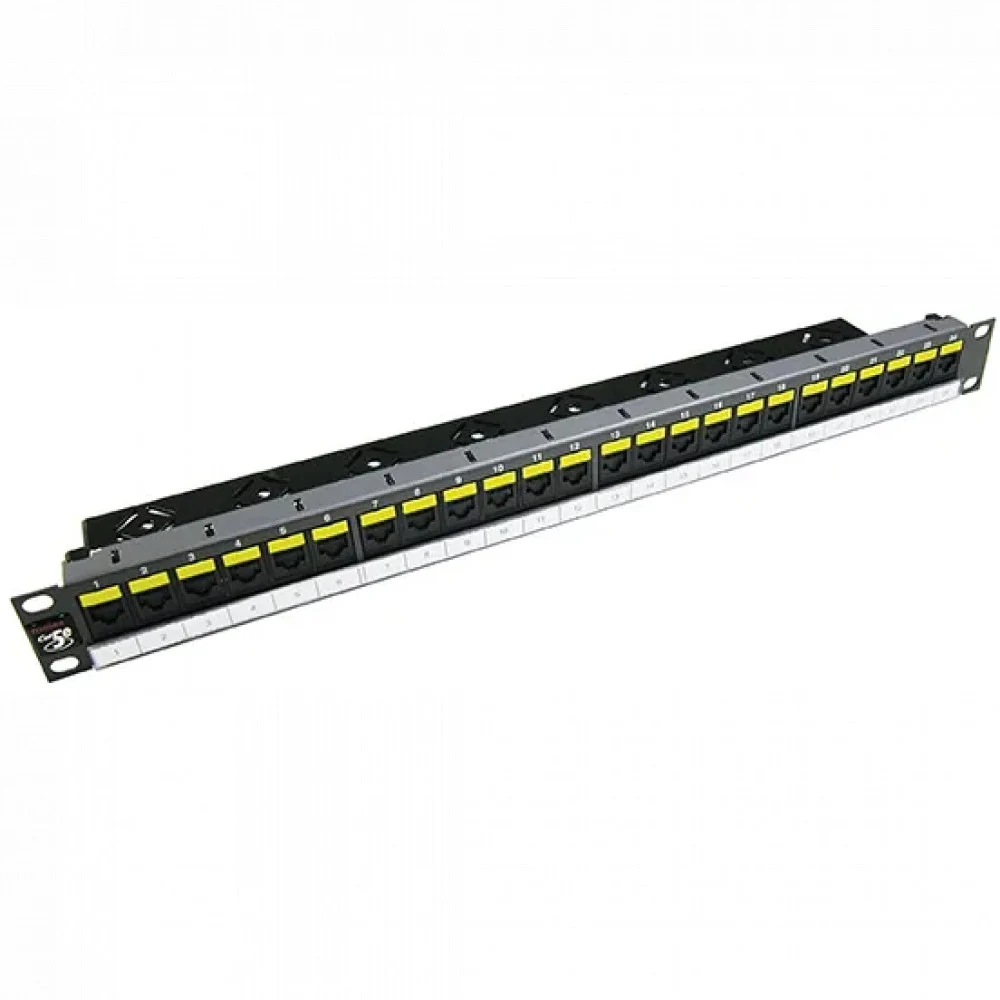 MOLEX Патч-панель категории 5е, 1U, 24 порта, DG, чёрная