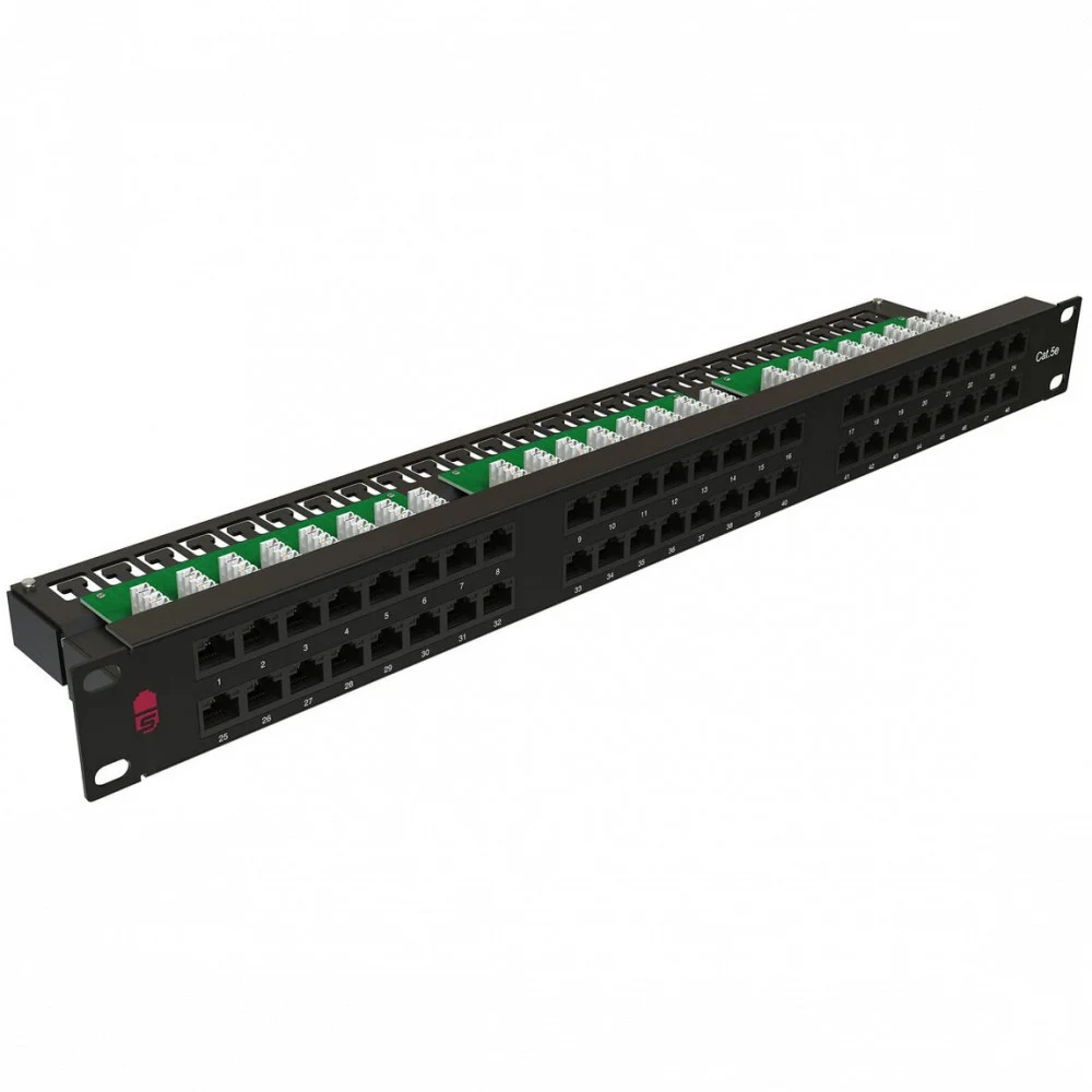 Патч-панель Sysmatrix PP 1901U.S485EU.M 19" 1U 48xRJ45 кат.5E