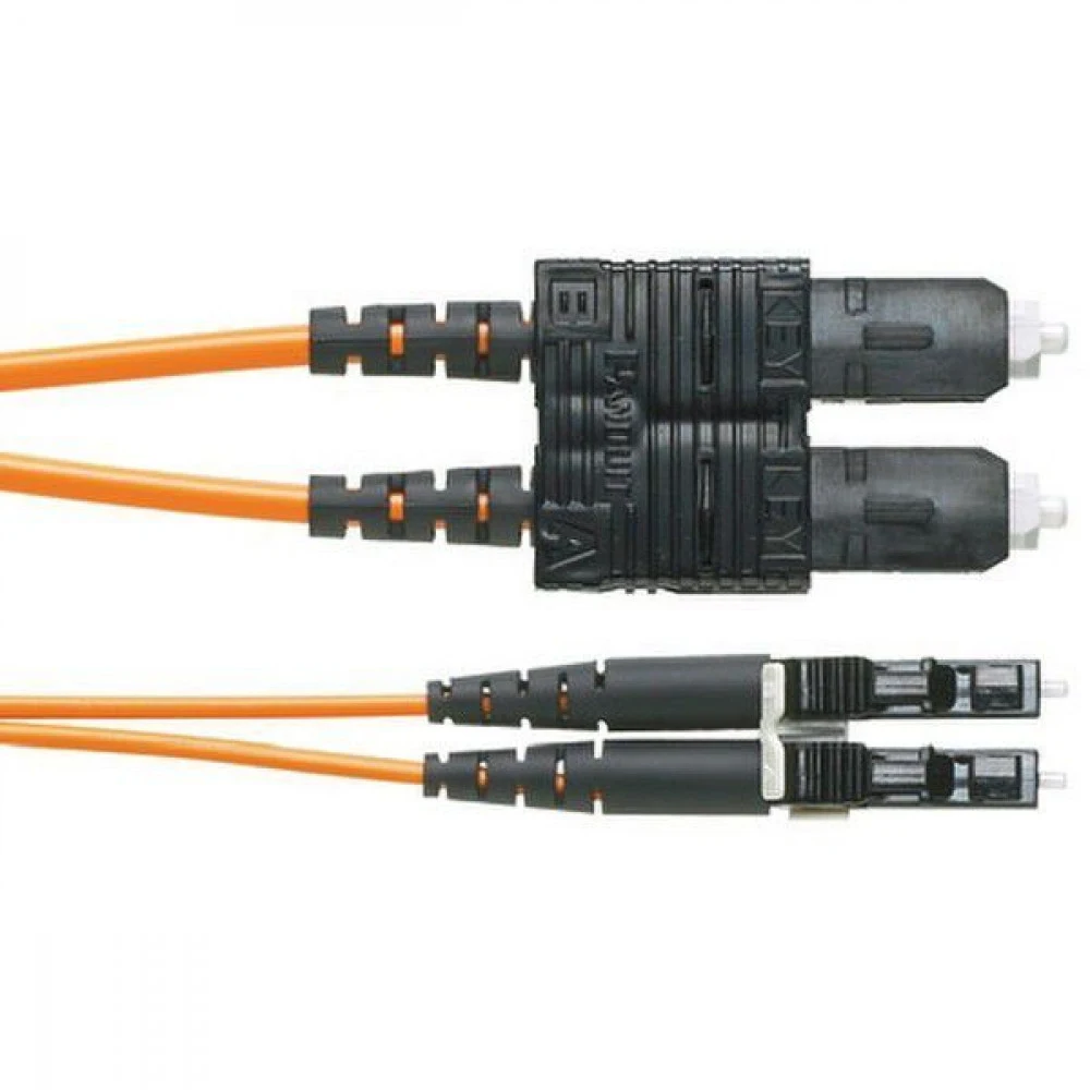 Патч-корд Panduit F92ELLNSNSNM015 2x9/125 OS1/OS2 LC дуплекс-SC дуплекс 15м LSZH желтый