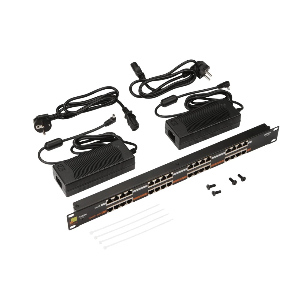 Патч-панель Lanmaster POE LAN-PP16-POE/A2 19" 1U 16xRJ45 кат.5e
