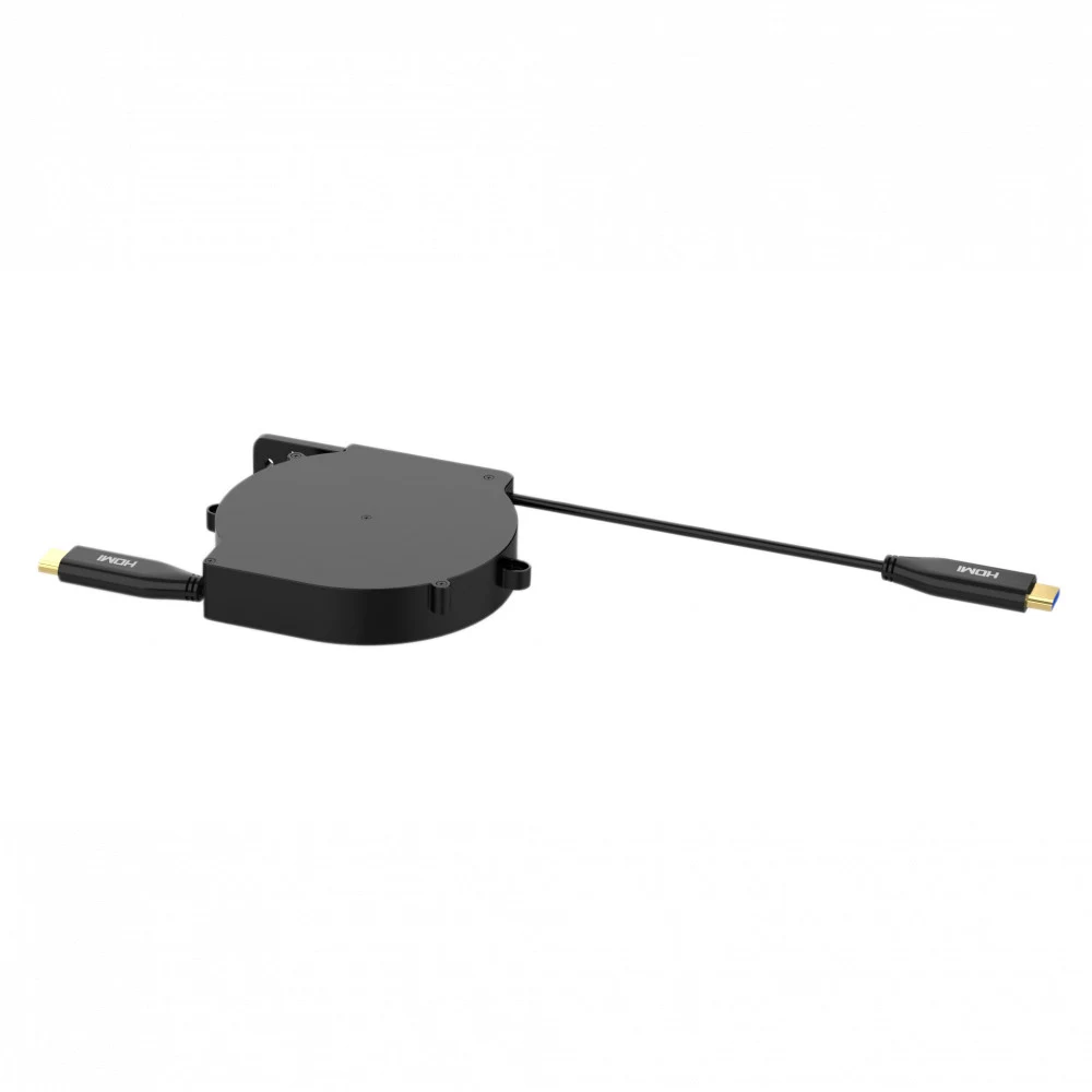 [WRTS-HDMI-RT] Кабельный ретрактор Wize Pro [WRTS-HDMI-RT] HDMI, для установки в архитектурный лючок серии WRTS, кабель HDMI 2.0, выдвижение 80 см