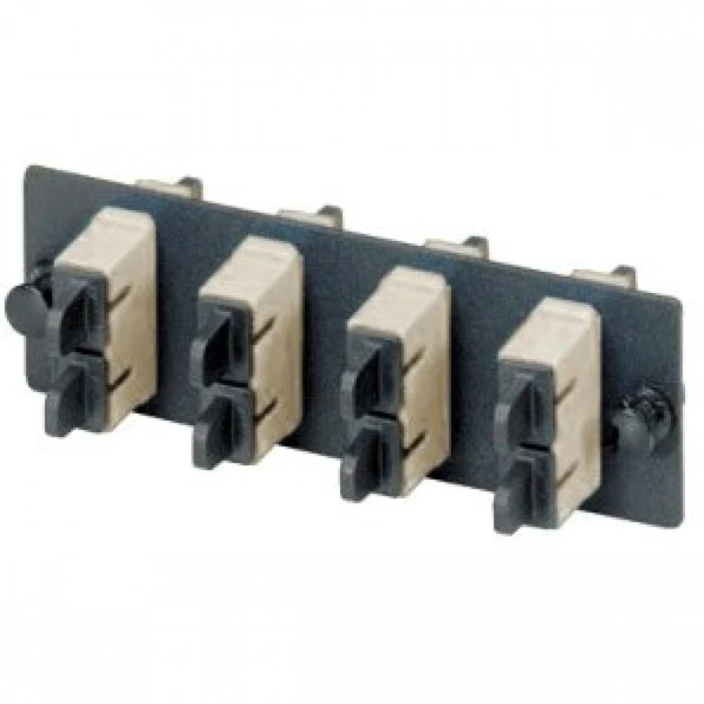 PANDUIT FAP4WEIDSCZ Панель OPTICOM с 4 SC дуплексными многомодовыми оптическими адаптерами с муфтами из циркониевой керамики (слоновая кость)