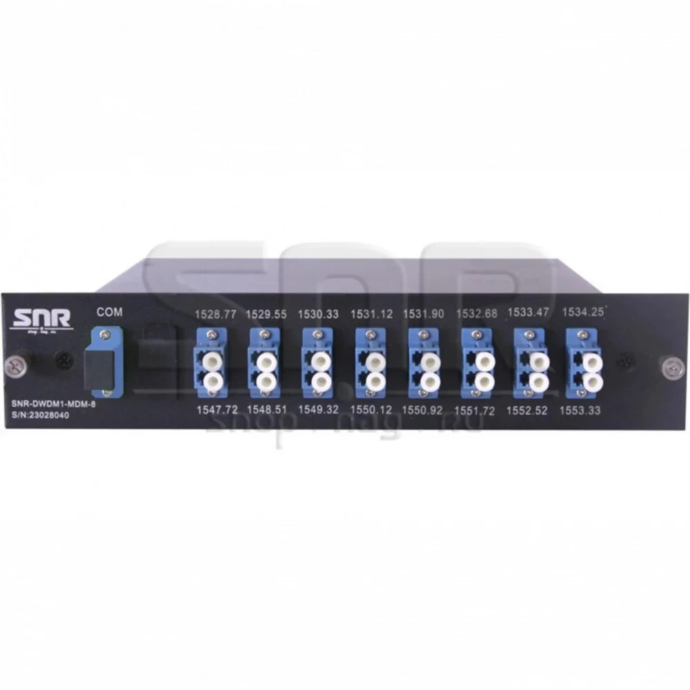Мультиплексор DWDM одноволоконный 8-канальный в 1/2-слоте