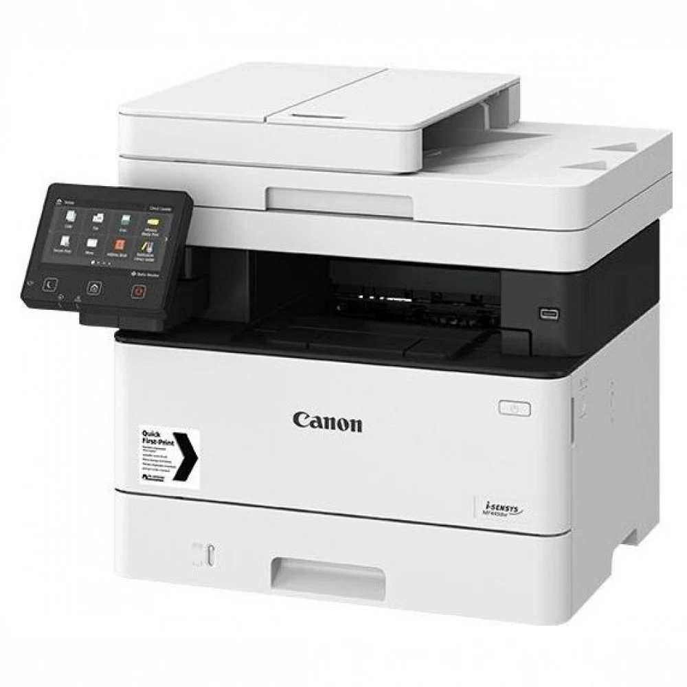 Монохромное лазерное МФУ Canon i-SENSYS MF455dw, A4, 38 стр/мин., скан. до 38 стр/мин., 1200 x 1200 dpi (принтер) 600x600dpi (сканер), USB, RJ-45, Wi-Fi, Факс