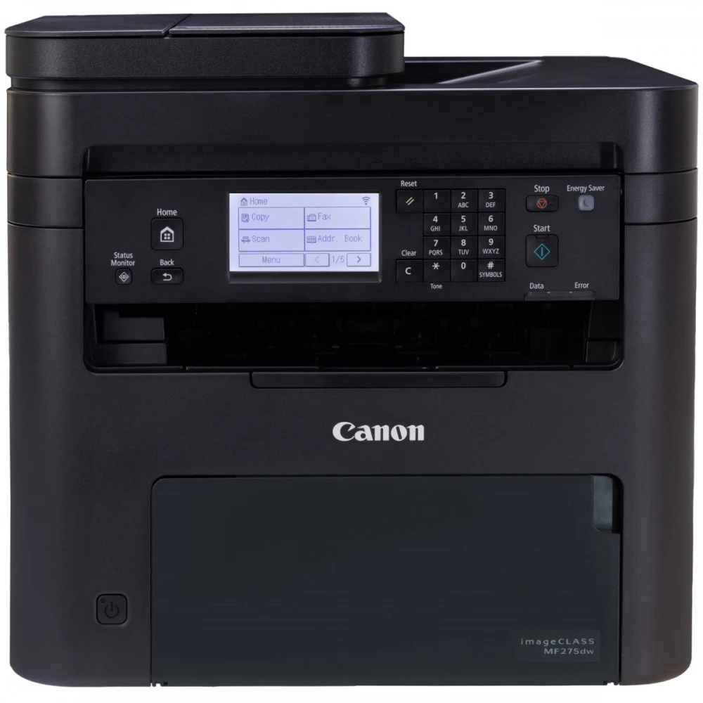 МФУ Canon i-SENSYS MF275DW (A4,Printer/Scanner/Copier/FAX/Duplex, 2400x600 dpi, Mono, 29 ppm, 256 Mb, 1200 Mhz , tray 150 pages, LCD (5 строк), USB 2.0, RJ-45, WIFI cart. 071 стартовый тонер в компл