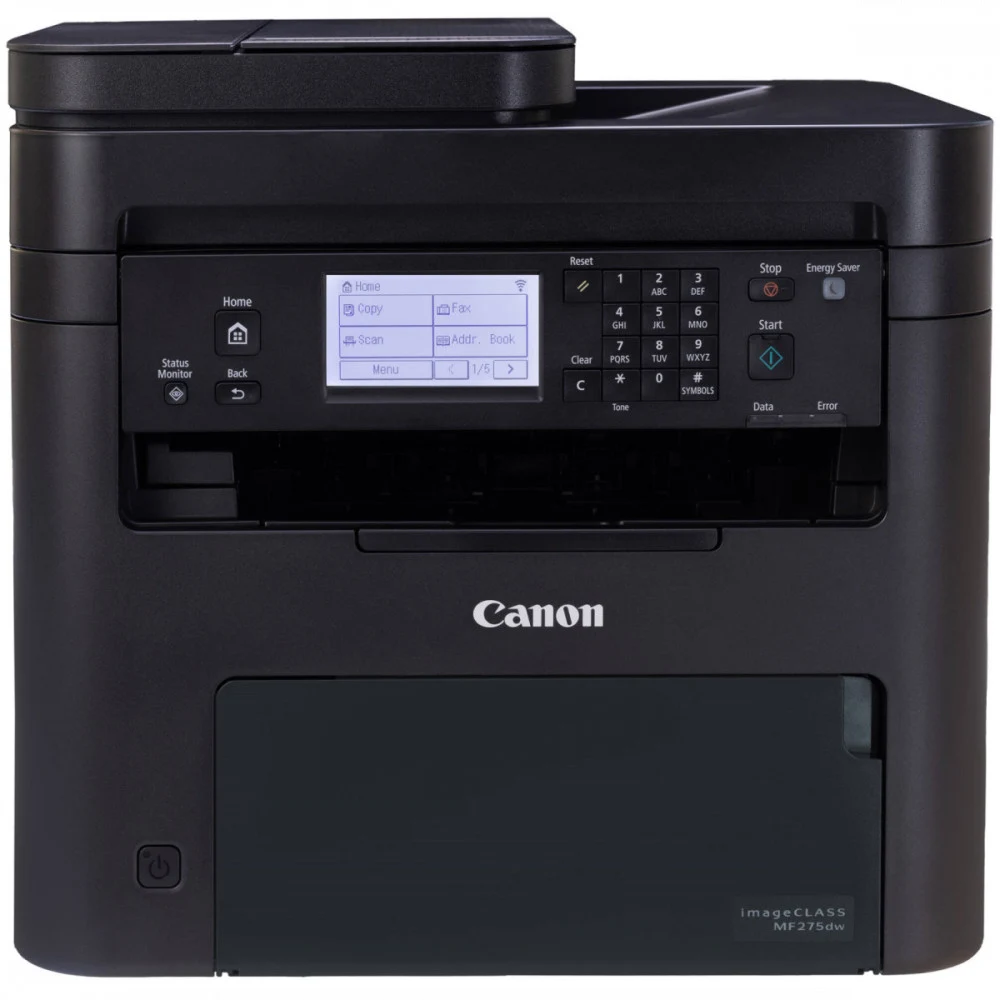 Монохромное МФУ, Canon, i-SENSYS MF275DW, 5621C001AA, Лазерное, A4, 29 стр./мин., Подача 151 лист, Односторонний автоподатчик документов, ЖК дисплей, 1.2 ГГц CPU, 256 МБ RAM, USB 2.0, Ethernet 10/10