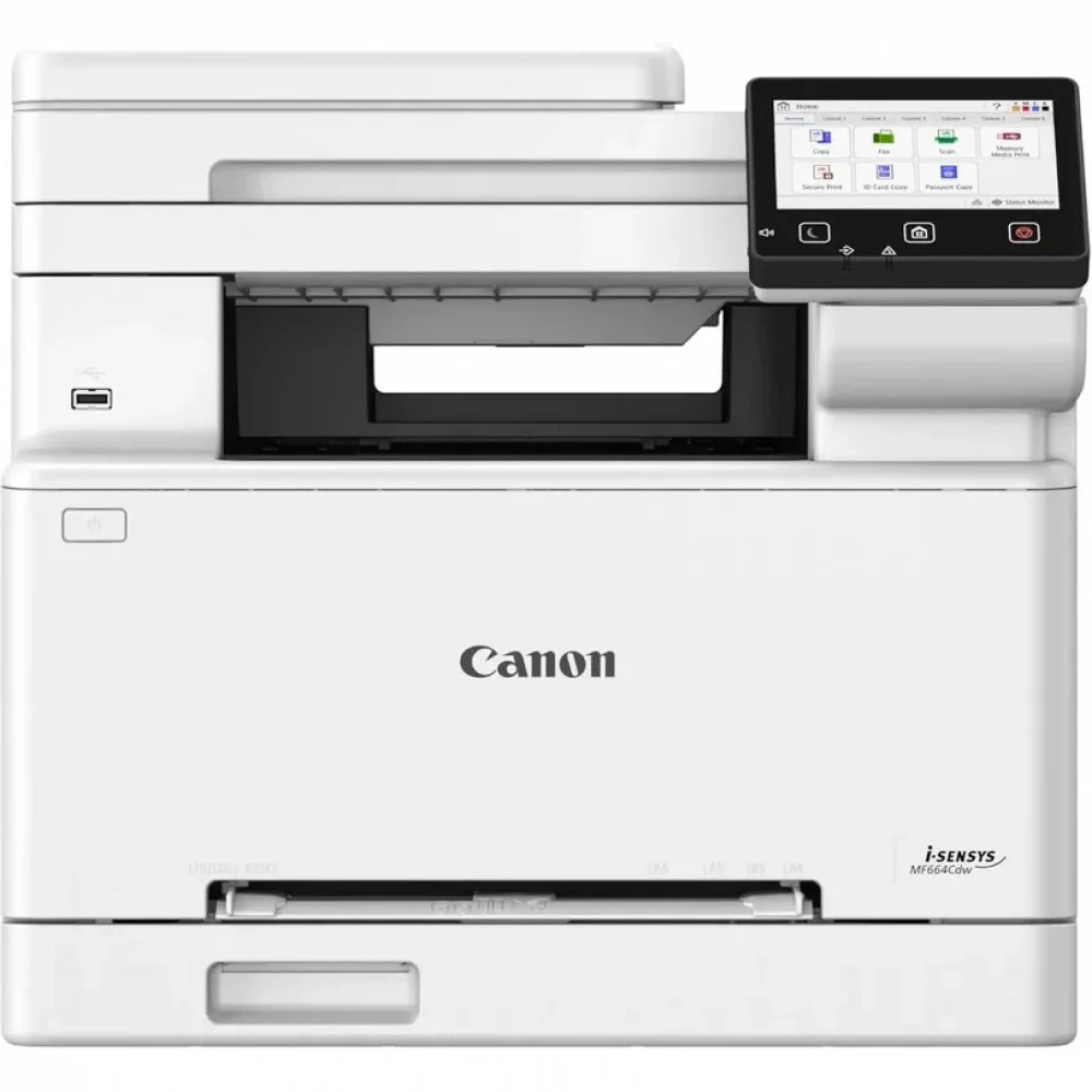 МФУ лазерный CANON i-SENSYS MF664Cdw (цветной, А4, принтер/сканер/копир, 1200dpi, 25ppm, 1+4Gb, ADF50, Duplex, WiFi, Lan, USB) (6928C008)
