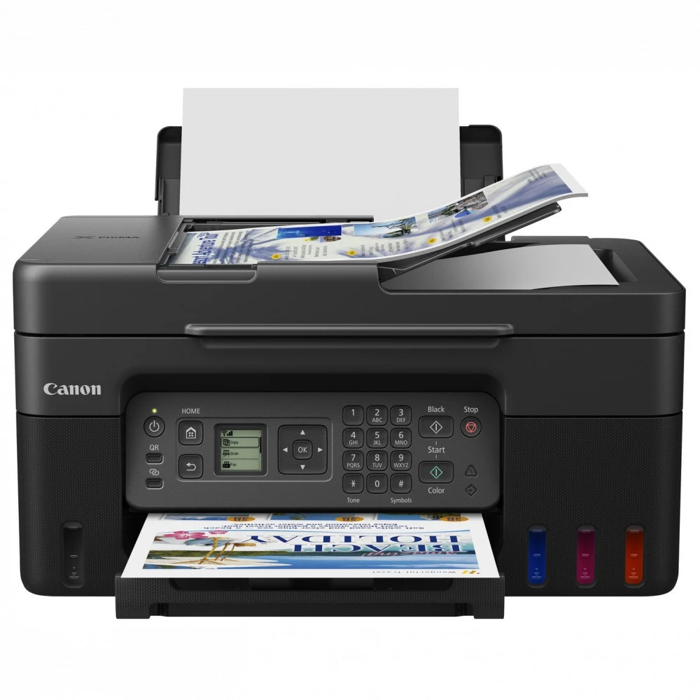 Цветное МФУ, Canon, Pixma G4470, 5807C009AA, Струйное, A4, 11 изобр./мин. (A4), Чернила GI-41, Подача 100 листов, Планшетный сканер, 1,5 мс/линия, ЖК-экран 1,35", USB 2.0, Wi-Fi