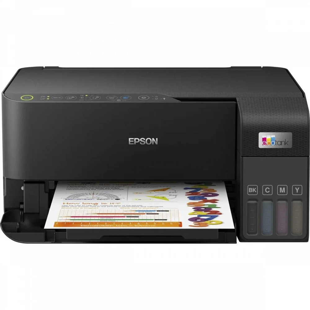 МФУ струйный Epson EcoTank L3550 black (A4, принтер/сканер/копир,4800x1200dpi, до 33чб/20цв. ppm, СНПЧ, WiFi, USB) (C11CK59405)