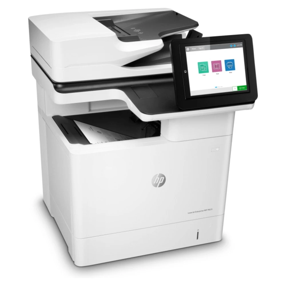Лазерное многофункциональное устройство HP LaserJet Enterprise MFP M635h (p/c/s, A4,1200dpi,61ppm,1,5Gb,HDD500GBenc,2 trays 100+550,ADF150,Duplex,USB/GigEth,cart.10,5k in box,1y warr.repl.J8J64A,J8J