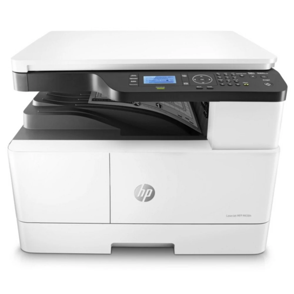 Лазерное многофункциональное устройство HP LaserJet MFP M438n (p/c/s, A3, 1200dpi, 22ppm, 256Mb, 2trays 100+250, USB/Eth, cart. 4000 pages &USB cable in box, repl. W7U01A)