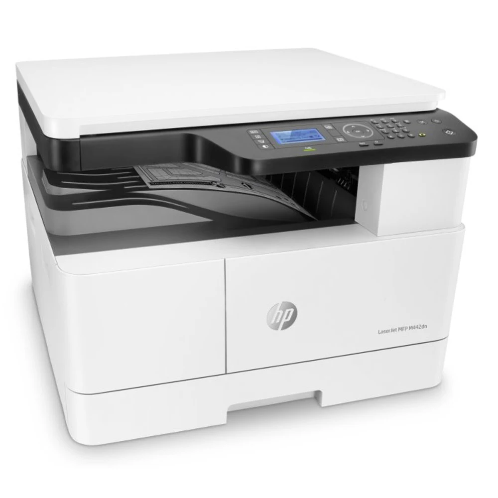 Лазерное многофункциональное устройство HP LaserJet MFP M442dn (p/c/s, A3, 1200dpi, 24ppm, 512Mb, 2trays 100+250, Scan to email/SMB/FTP, PIN printing, USB/Eth, Duplex, cart. 4000 pages & USB cable i