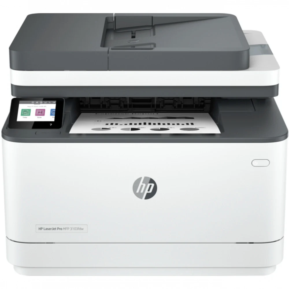 Лазерное многофункциональное устройство HP LaserJet Pro MFP 3103fdw (A4,p/c/s/f,1200 dpi, 33ppm, 512 Mb, Duplex, ADF, 800 MHz, tray 250, USB+Ethernet+WiFi, Duty 50K, in box W1450A) (незначительное п