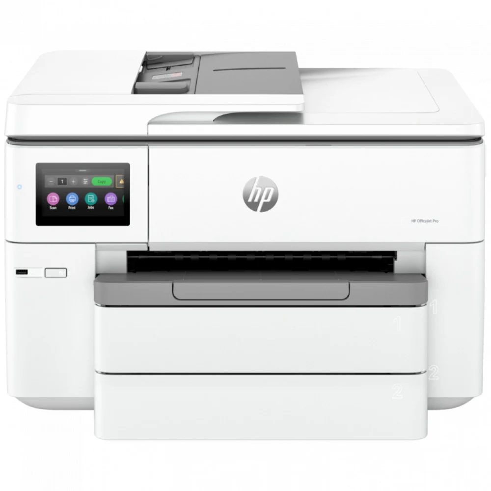 МФУ HP 537P5C OfficeJet Pro 9730 WF AiO (A3) Color Ink Printer/Scanner A4/Copier/ADF, 1200x1200 dpi, 1200MHz, 512MB, 22/18 ppm, 500 pages tray, Print Duplex, USB+Ethernet+Wi-Fi, duty 30000 pages